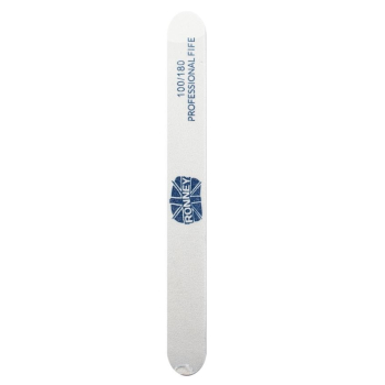 RONNEY Professional PREMIUM Nailfile -PILNIK 100/180 BIAŁY PROSTY